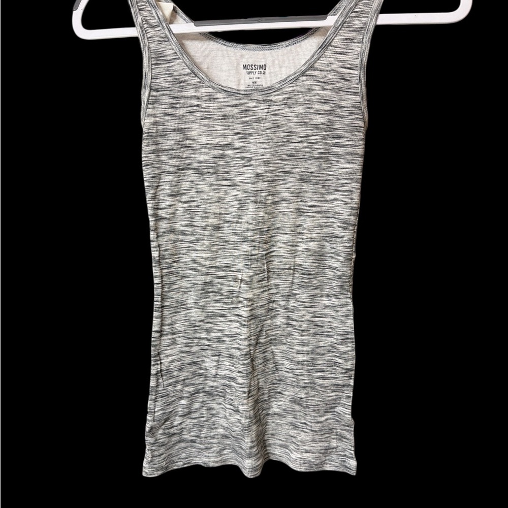 Mossimo Supply Co. Women's Black and White Tank Top